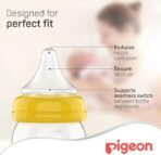 Pigeon, Wide Neck SofTouch Peristalic Plus Nipple Size (S) (M) (L) ( LL) 2pcs - Image 4
