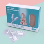Baby Oral Cavity Cleaner , 1 Reusable Infant Toothbrush , Individual Package Sterilized 360° baby Tongue Cleaner 36 Pcs