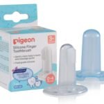 Pigeon, Silicone Finger Toothbrush 1 set 0-4 Milk Teeth  ( 3+M )