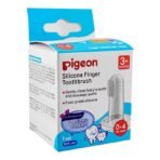 Pigeon, Silicone Finger Toothbrush 1 set 0-4 Milk Teeth  ( 3+M ) - Image 2