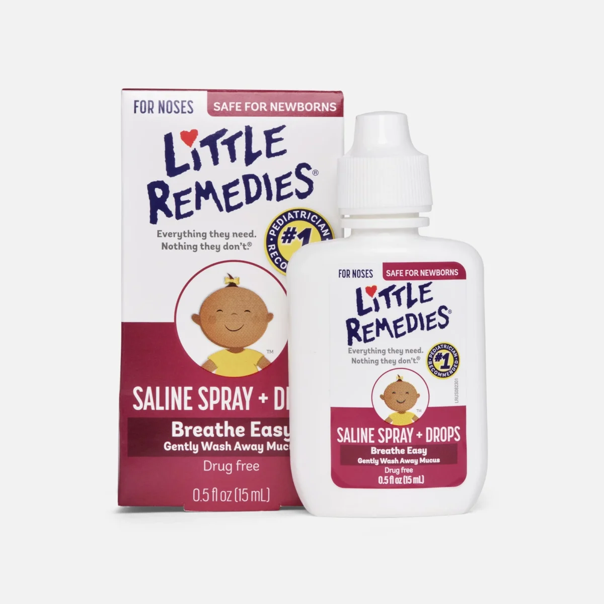 LITTLE REMEDIES® SALINE SPRAY + DROPS 0.5 fl oz (15ml ) - Image 1