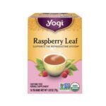 Yogi, Tea Organic Raspberry Leaf Tea - 16 Tea Bags per Pack (4 Packs) - Caffeine-Free, Aids Discomfort of Menstruation - Made from Raspberry Leaves