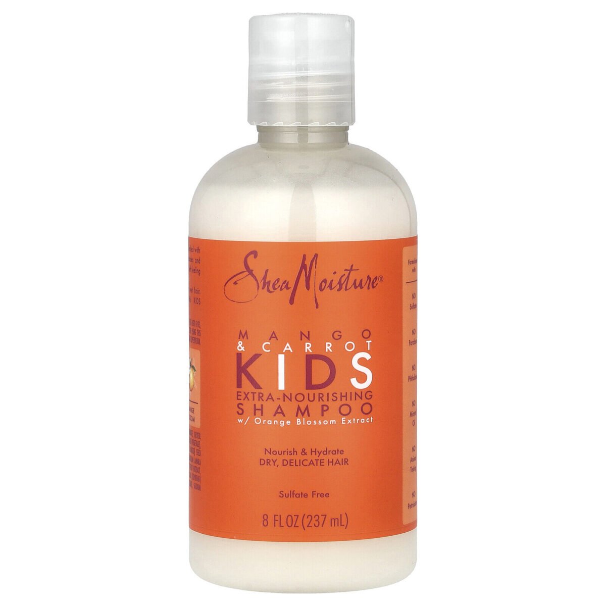SheaMoisture, Mango & Carrot Kids Extra- Nourishing Shampoo  8 FL OZ ( 237 mL ) - Image 1