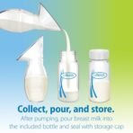 Dr. Brown’s™ Silicone One-Piece Breast Pump with Anti-Colic Options+™ Bottle (4 oz/120 mL) and Travel Bag - Image 6