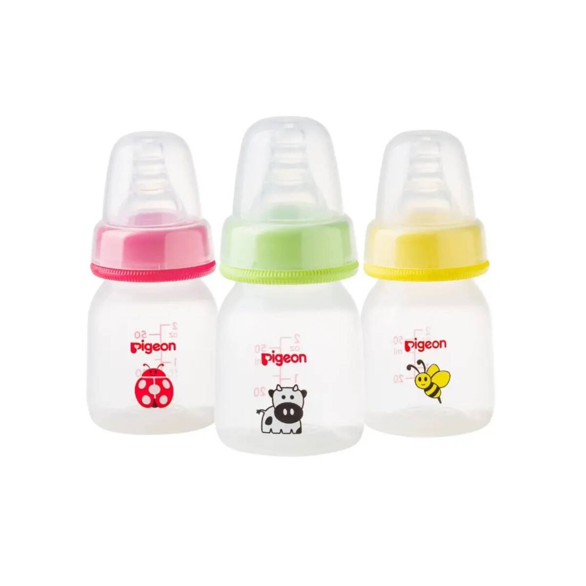 Pigeon, Peristaltic Nipple Decorated Bottle Slim Neck 50ml ( 2oz ) - Image 1