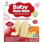 Hot Kid, Baby Mum-Mum, Gentle Teething Wafers, Apple & Pumpkin, 12 Packs